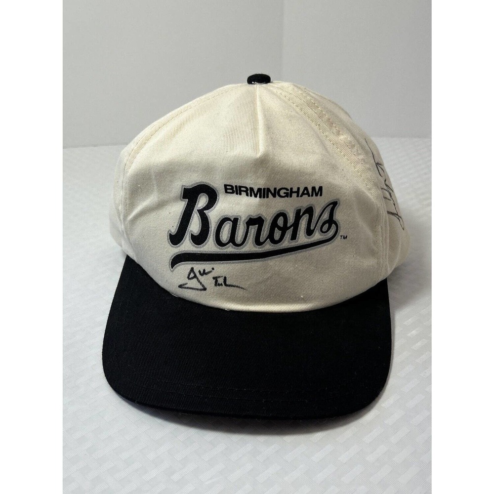 Birmingham Barons Baseball SnapBack Hat W/Advertisements &‎ Signatures